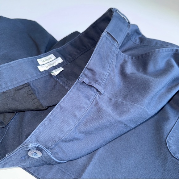 L.L. Bean Cargo Shorts Navy Women’s Size 20 Original Fit 100% Cotton High Rise - Picture 6 of 10